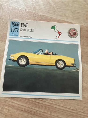 Fiat dino spider - dino, 1966/1972