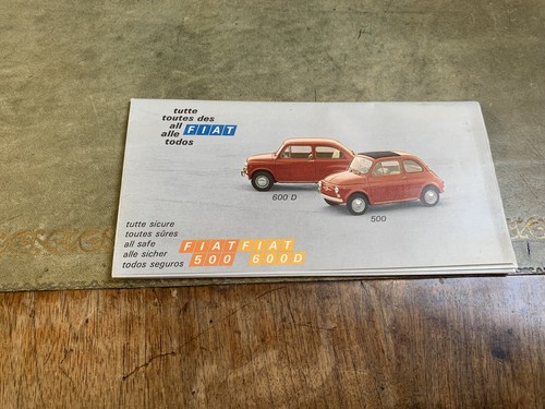 Depliant auto vintage - vintage, fiat