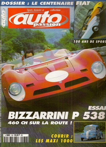 Auto passion 132 bizzarini - auto, p
