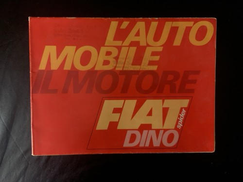 Brochure fiat dino spider - brochure,