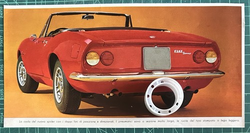 Rara pubblicità fiat dino - rara,
