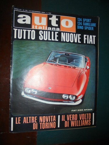 Auto italiana 1966 fiat - auto,