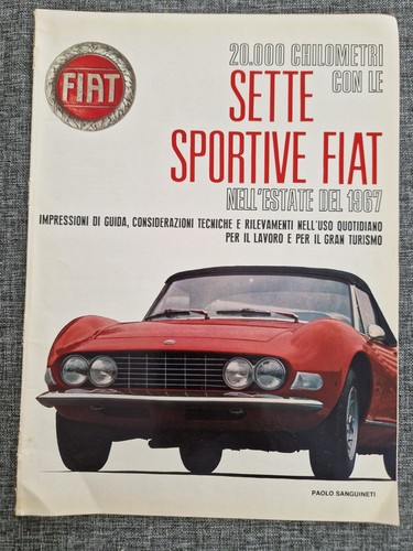 1967 reportage sportive fiat - sportive,