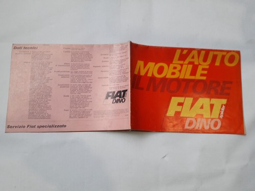 Depliant brochure fiat dino - brochure,