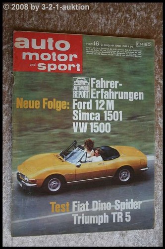 Ams auto motor sport 68 - auto, 16/68