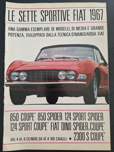 Pubblicità fiat - '60/70,